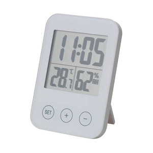 이케아 SLATTIS 슬로티스 시계+습도/온도계/탁상시계