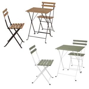 이케아 TARNO 테르뇌 야외테이블+의자2개세트/식탁세트/2인식탁/책상/정원/테라스