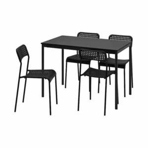 이케아 SANDSBERG 산스베리 테이블 / ADDE 아데 의자4개 세트/4인식탁/주방가구/책상/의자포함