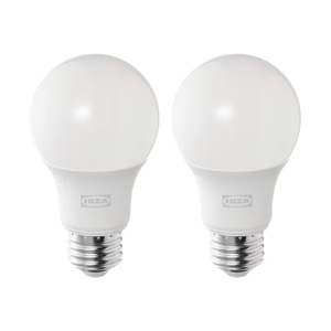 이케아 SOLHETTA 솔헤타 LED 전구 2개입 E26 806 루멘 밝기조절/조명/스탠드/따뜻한색/램프